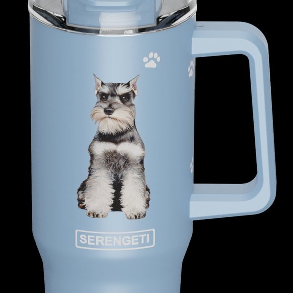 Fundrasier - Schnauzer SERENGETI 40 Oz Ultimate Tumbler with Handle & Straw - Picture 14 of 14